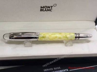 Mont blanc Fake Starwalker Rollerball Pen Yellow marbled Barrel